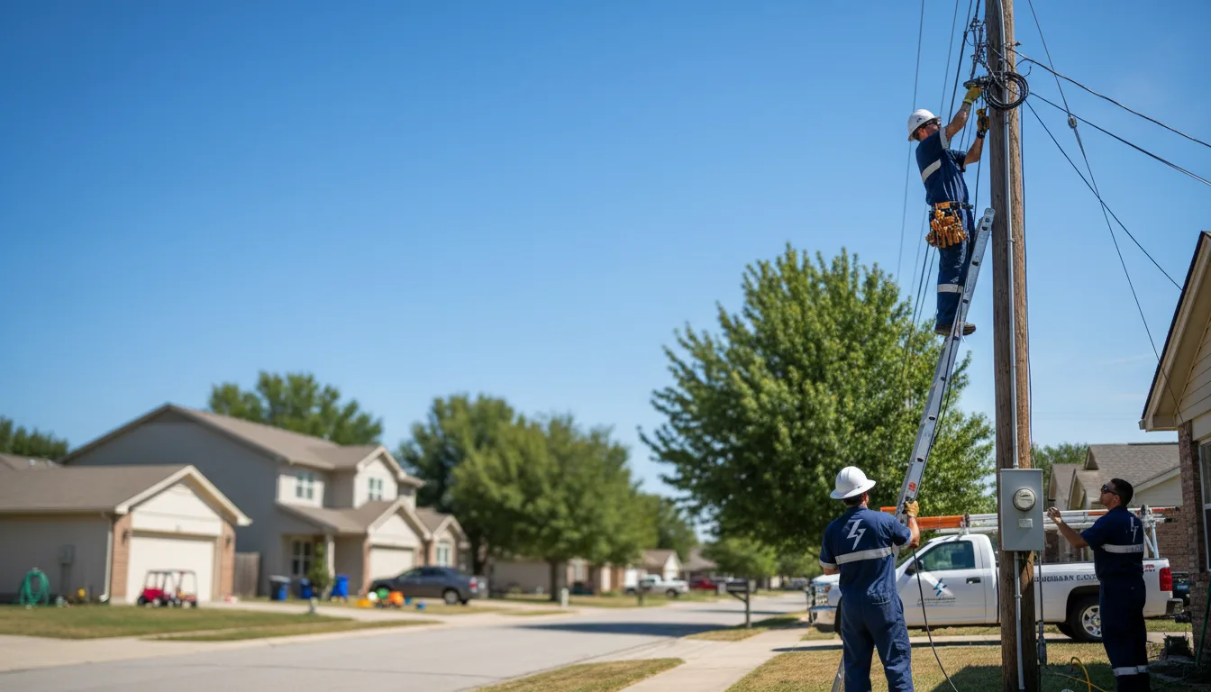 Residential electrician providing installation services in Plainview, NY